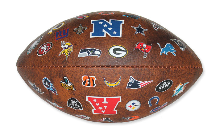 All 32 NFL Teams 9" Throwback Football Vintage logo