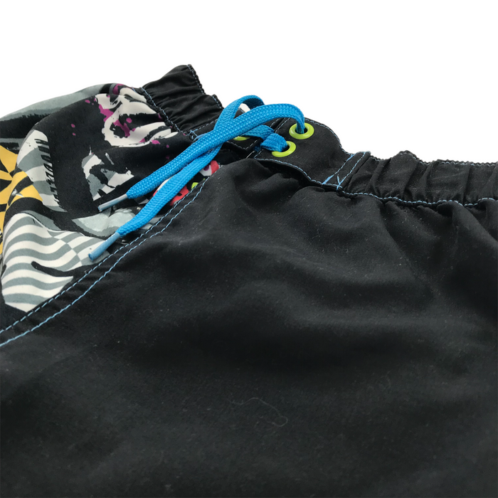 Bluezoo 5-6 years black graffiti swim trunks