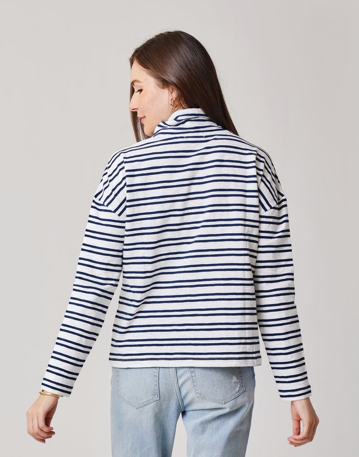 Bodie Funnel Neck: Cloud Breton