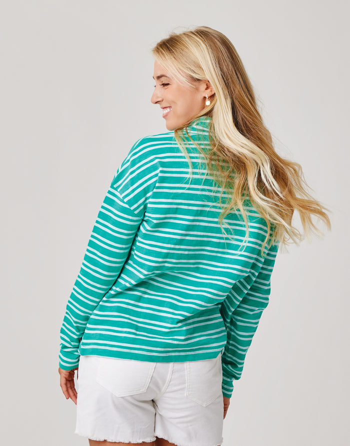 Bodie Funnel Neck: Fern Breton