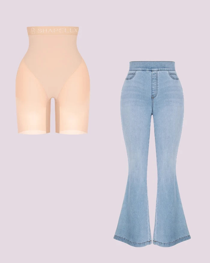 Beige/Light Blue