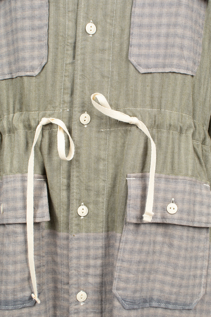 Cagoule Dress Smoky Horizontal Stripe