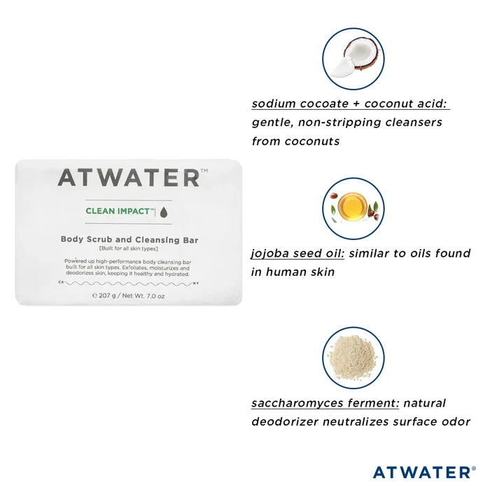 Clean Impact Body Scrub & Cleansing Bar