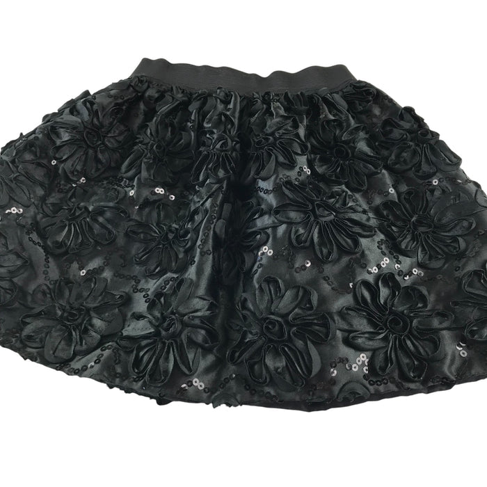Debenhams 4-5 years black floral skirt
