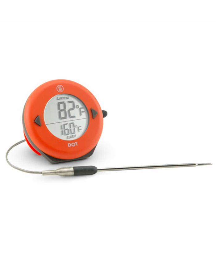 DOT Simple Alarm Thermometer, Orange