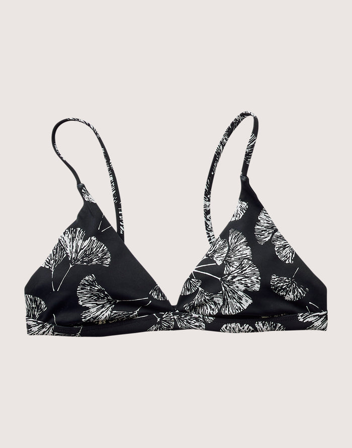 Drea Compression Top: Black Ginkgo