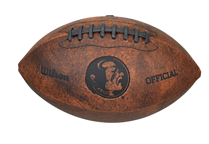 Florida State 9" Throwback Football Vintage logo