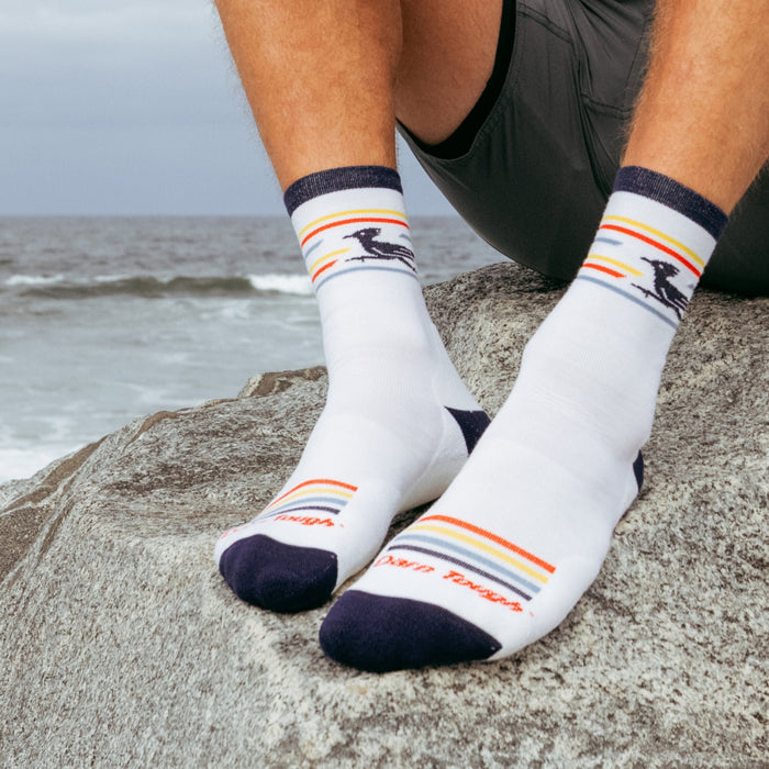 Frontrunner Micro Crew Ultra Lightweight Sock With Cushion | White