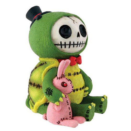 Furrybones - Scooter Turtle Pink Bunny Rabbit Race Figurine Y7723