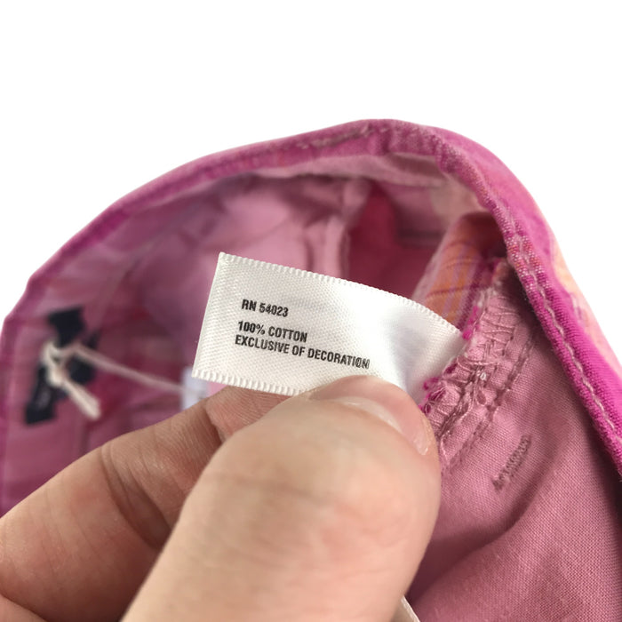 Gap 11-12 years pink checked cotton shorts