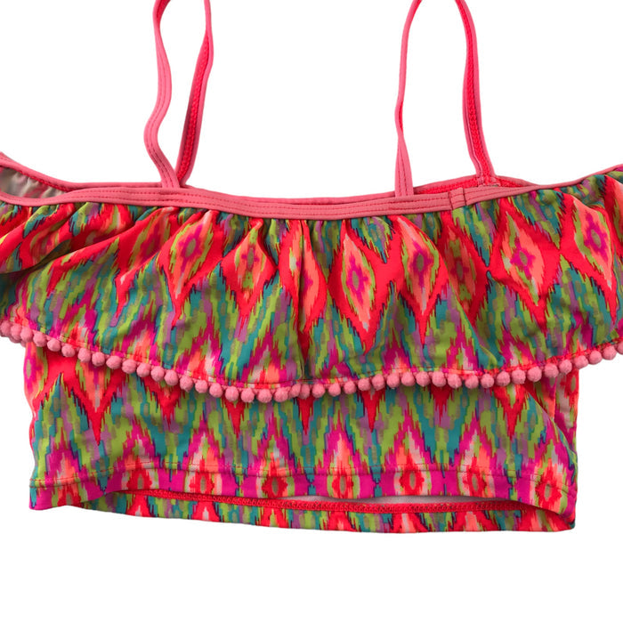 George 7-8 years orange multi-colour 2-piece swimsuit