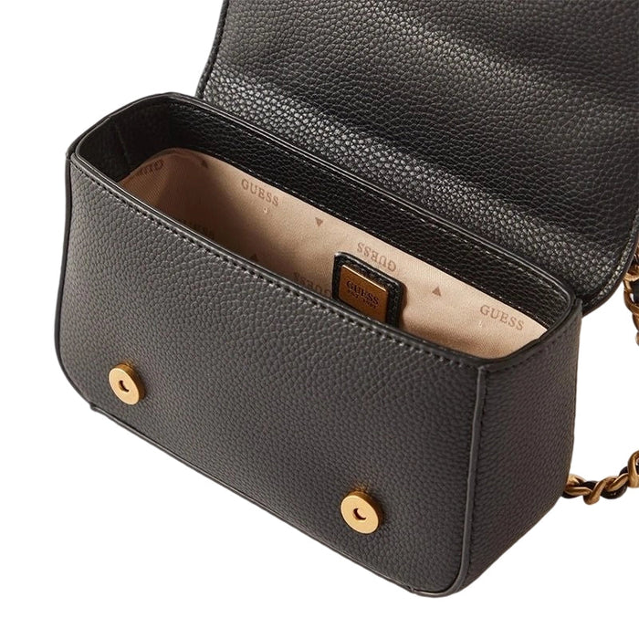 GUESS CORDELIA Logo Luxury Satchel shoulder bag - BLACL - GB306 - Runner