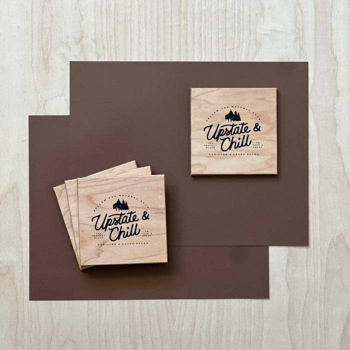 Set of 4 Wooden Coasters