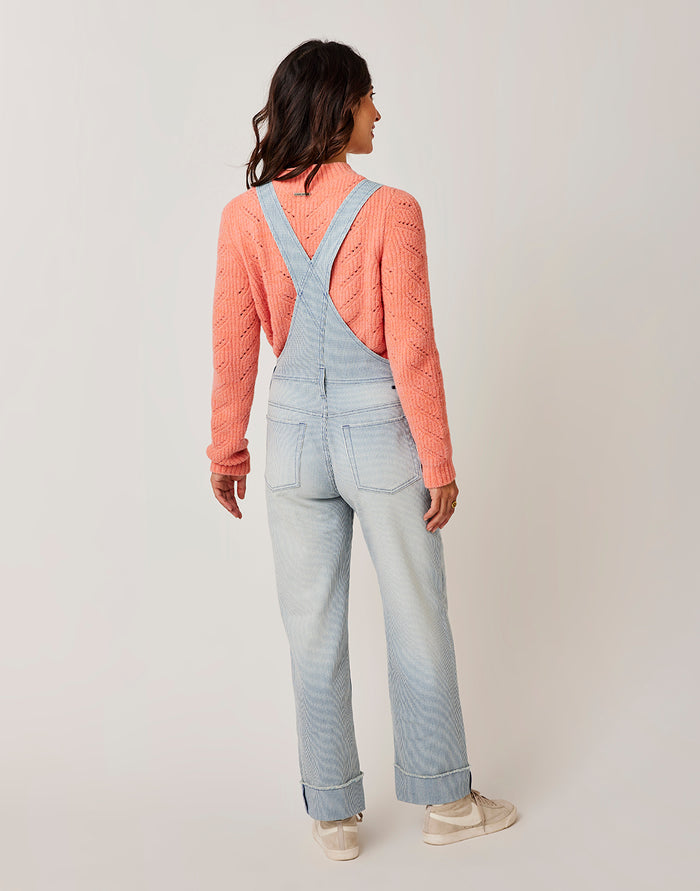 Jason Railroad Stripe Overall: Indigo Stripe - FINAL SALE