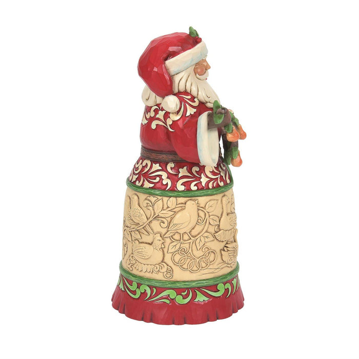 Jim Shore Heartwood Creek - 12 Twelve Days of Christmas Santa Figurine 6013135