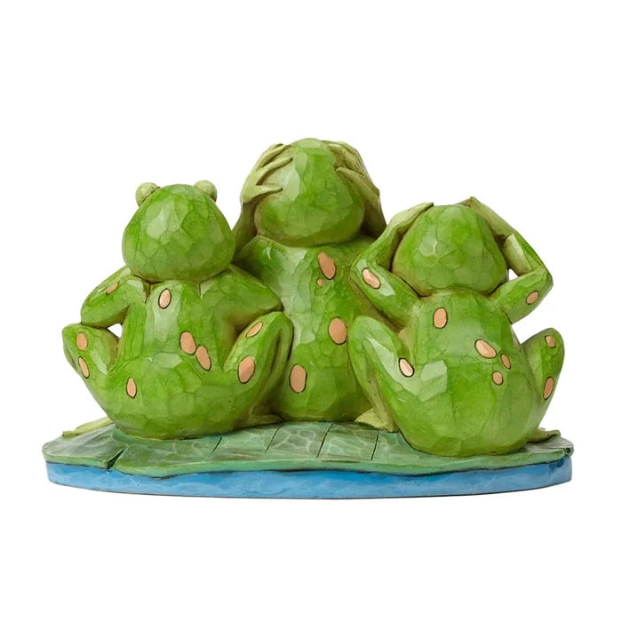 Jim Shore Heartwood Creek - Croak No Evil Frogs Figurine 4047051