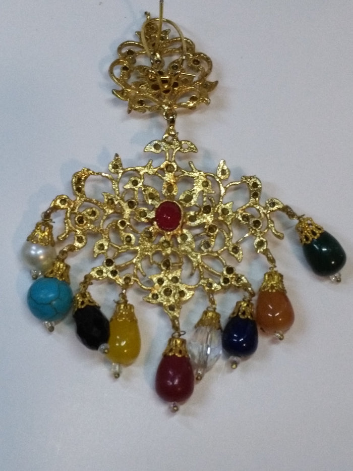 LIGHT MULTI COLORS ROYAL STYLE EARRINGS FOR ROYAL PEOPLE - NATASHAHS