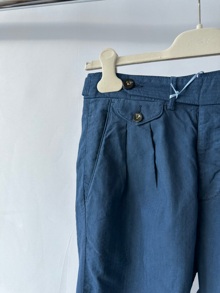 Manuel Ritz Trousers in Navy Blue Trousers