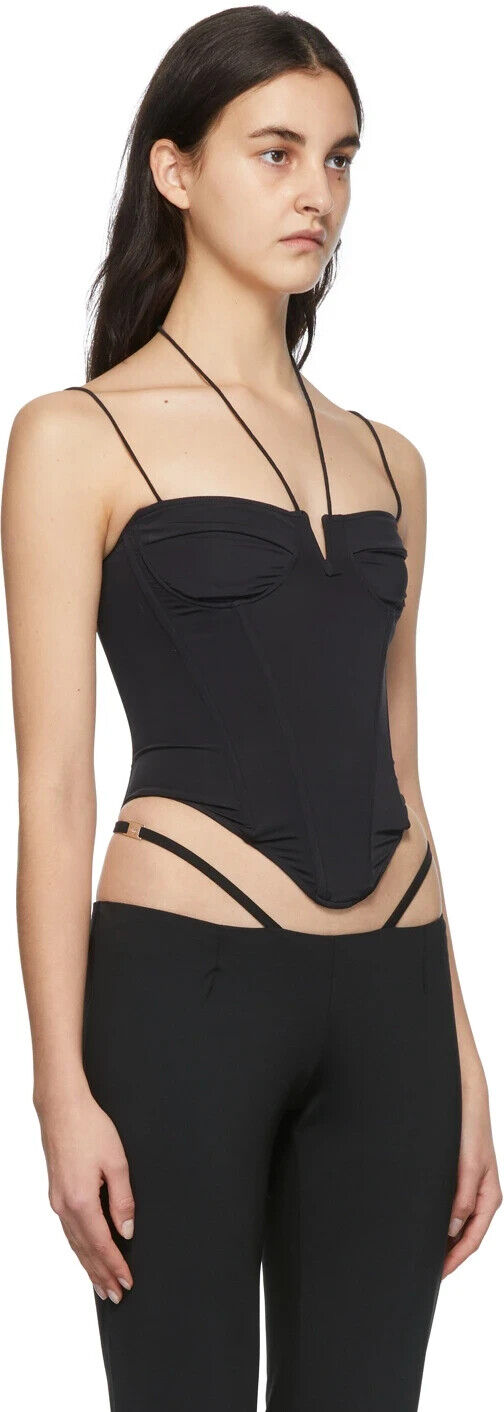 MIAOU Aphex Black Corset Top - House Of Huntington