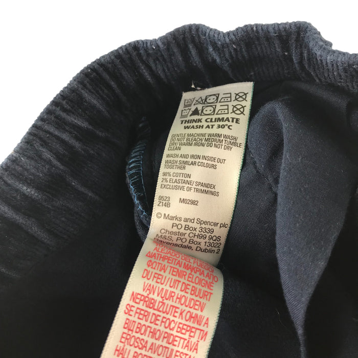 M&S 6-7 years navy corduroy trousers