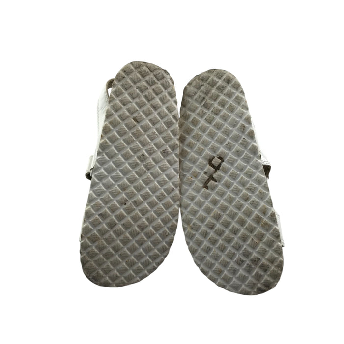 M&S size UK 10 (jr) white straps sandals