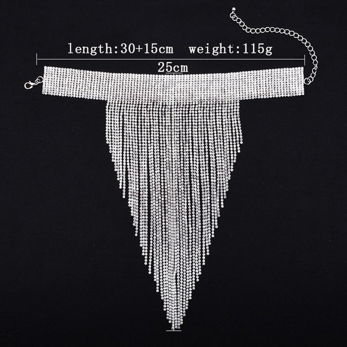 2020 New Full rhinestone Clavicle Necklace - NATASHAHS