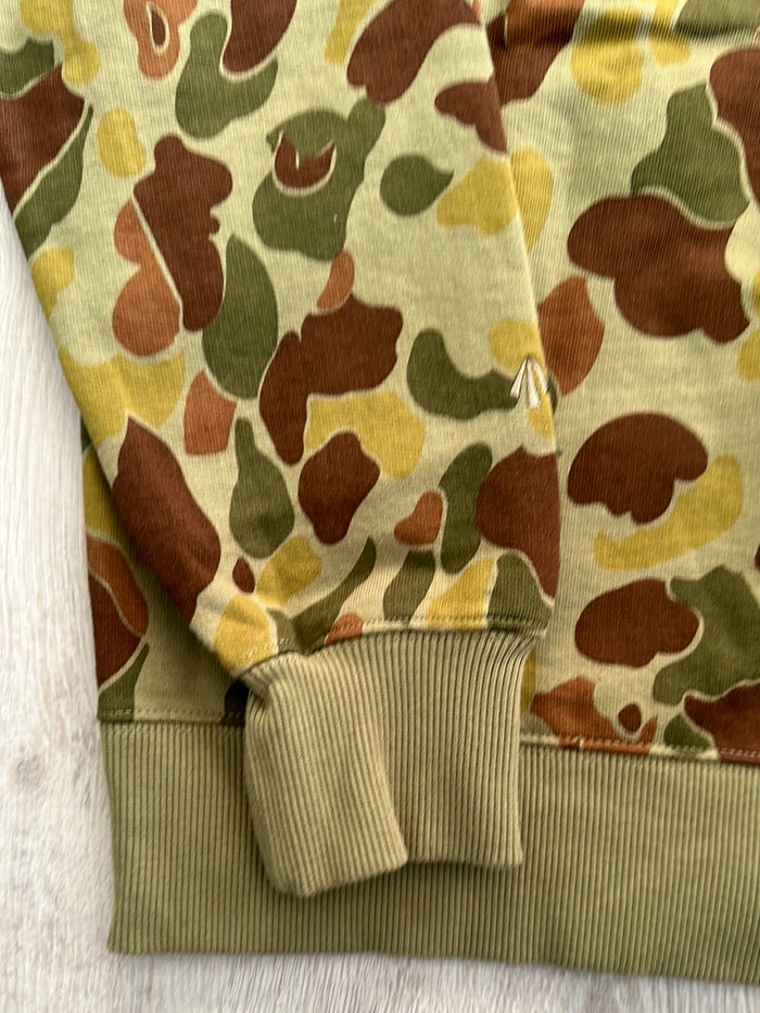 Nigel Cabourn Camo Embroidered Arrow Zip Hoodie Jacket - House Of Huntington
