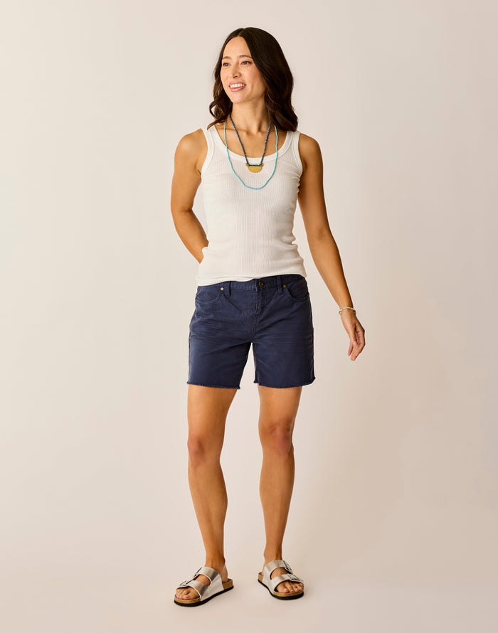 Oahu 6" Twill Short: Navy