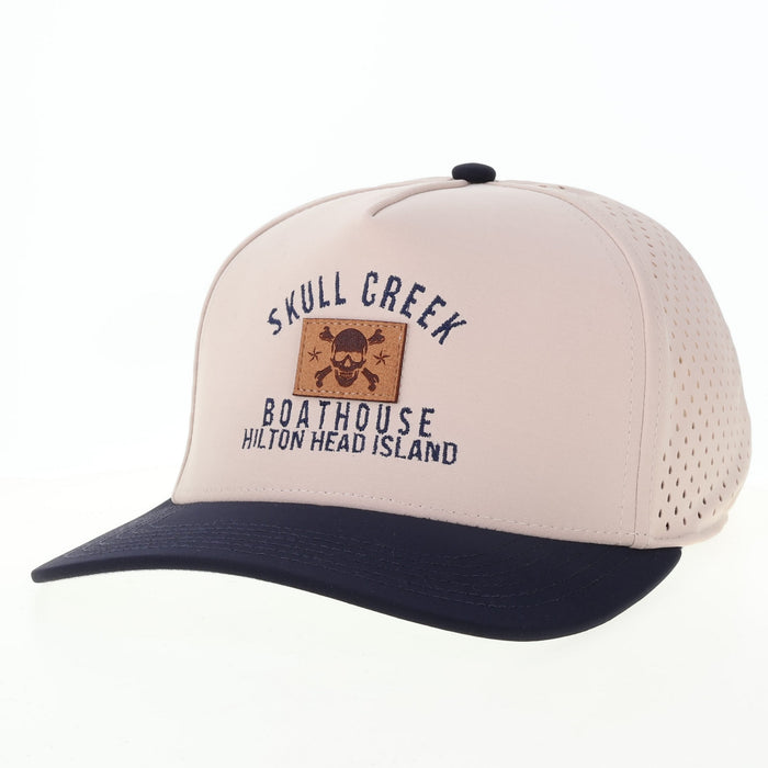 Pebble Snapback Stone/Navy Cut