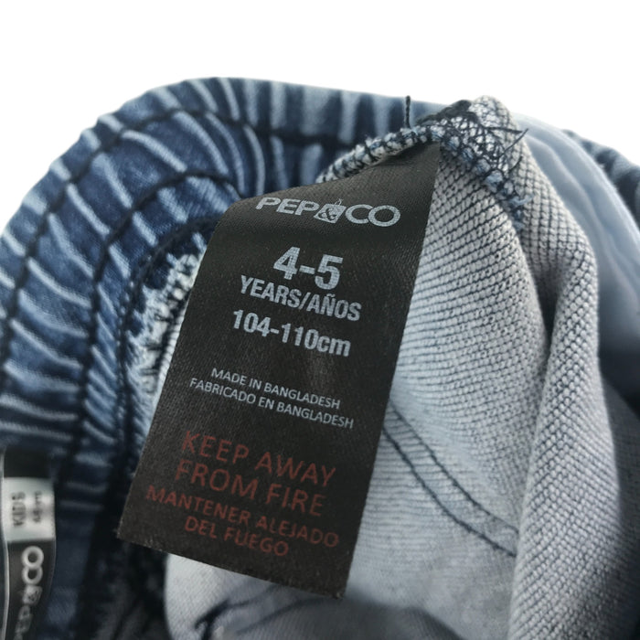 Pep&Co 4-5 years blue denim with elasticated waistband shorts