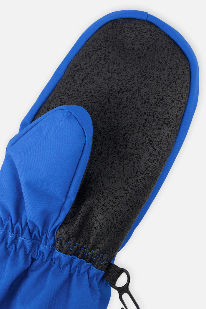 Deux par Deux PLAY baby winter mittens in blue, view 5