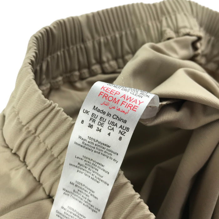 Pretty Little Thing womens UK 8 beige cargo trouser