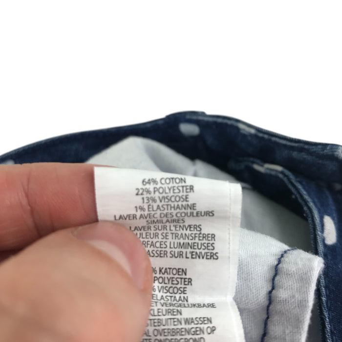 Primark 11-12 years navy denim with love hearts shorts