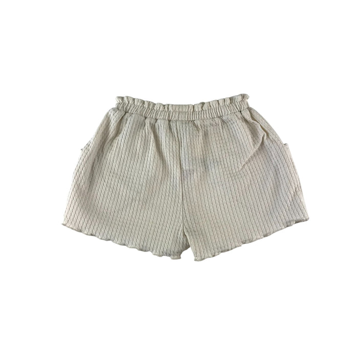 Primark 6-7 years white frilled hem and elasticated waist shorts