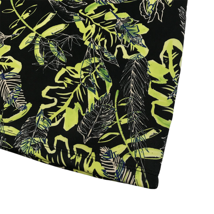 Primark women's UK 10 black floral jersey skirt