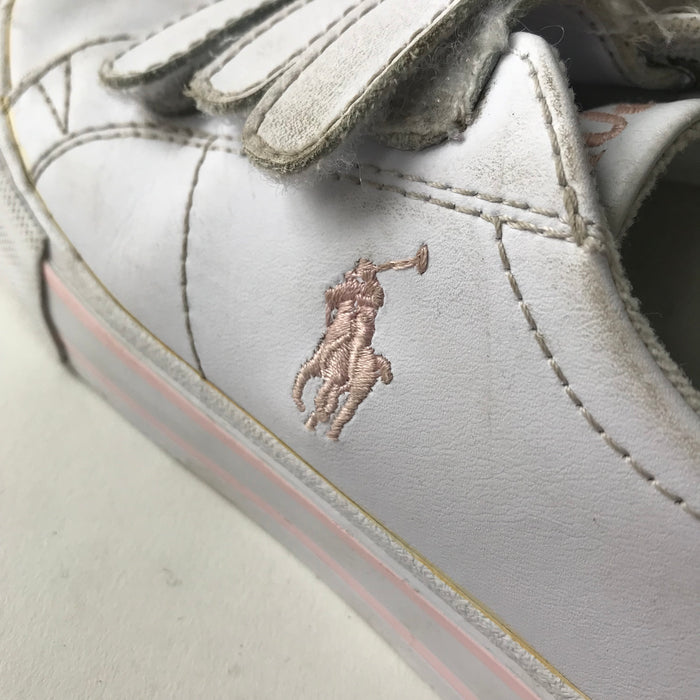 Ralph Lauren size UK 11 (jr) white trainers