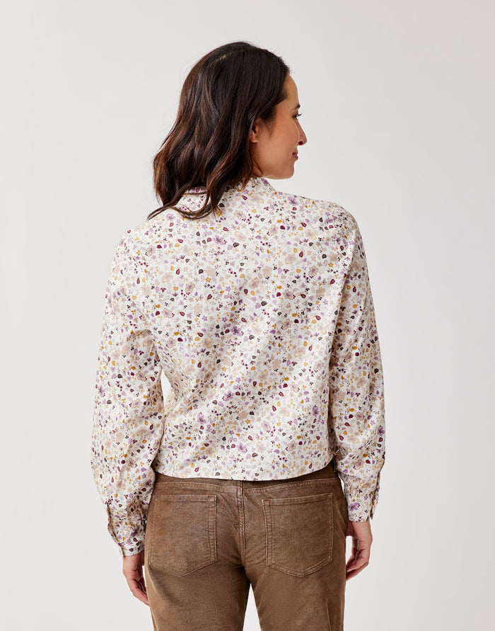 Reagan Twill Long Sleeve: Cloud Floral