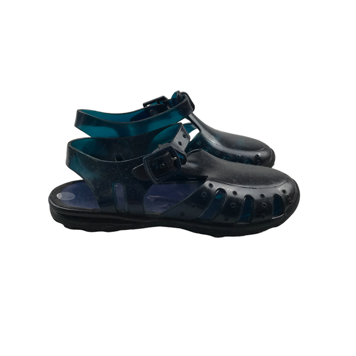 Size UK 11 (jr) navy jelly walking sandals