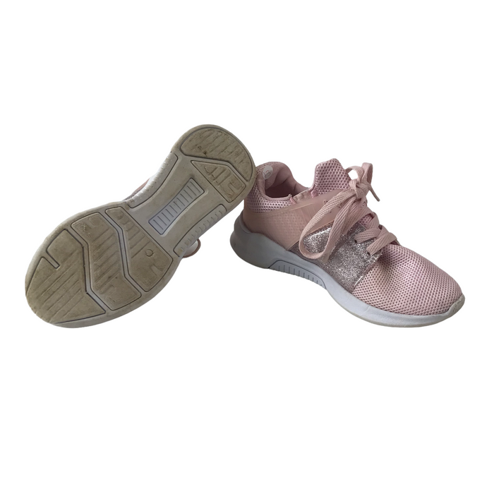 Size UK 13 (jr) pink sparkle trainers