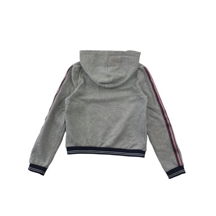 Staccato 10 years grey plain striped arms hoodie