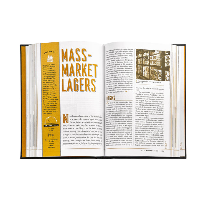 The Beer Bible - Navy Bonded Leather