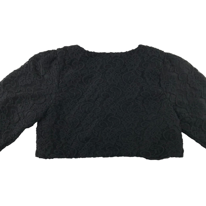 Tia London 12-13 years black lace cropped cardigan