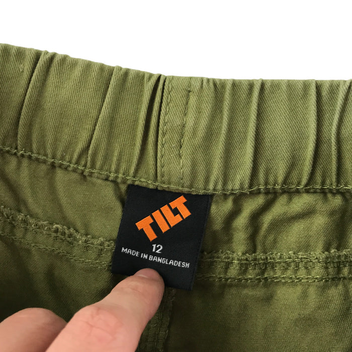 Tilt 11-12 years khaki elasticated waist trouser