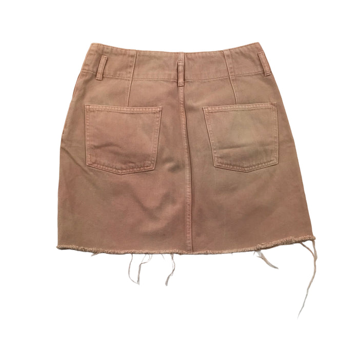 Topshop women's UK 12 beige denim skirt
