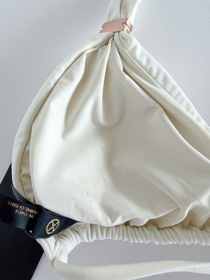 Vix Paula Hermanny Milk White Bikini Top DAMAGED
