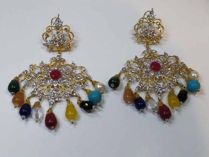 WHITE ROYAL STYLE EARRINGS FOR ROYAL PEOPLE - NATASHAHS