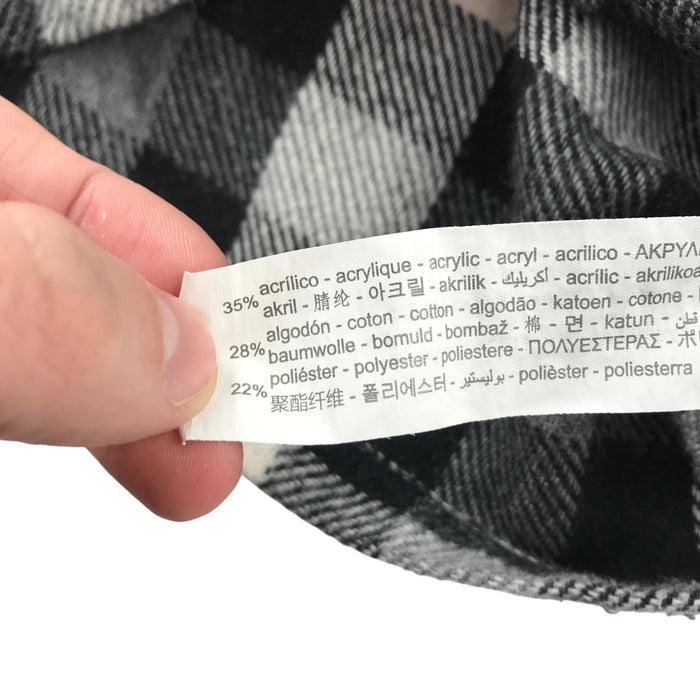Zara 6-7 years black and white checked with front pockets shirt