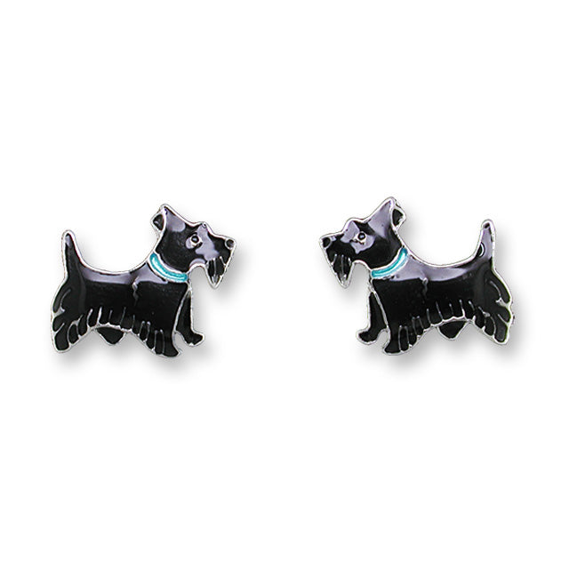 Zarlite by Zarah Co - Scottish Terrier Dog Post Earrings