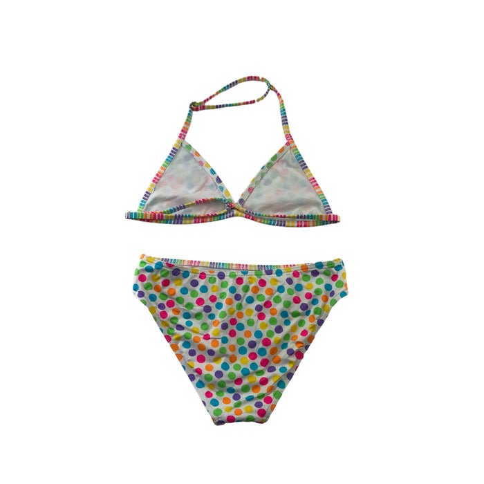 11-12 years multi-colour polka dot 2-piece bikini swimsuit