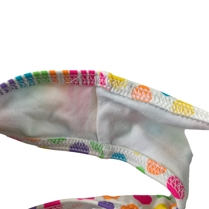 11-12 years multi-colour polka dot 2-piece bikini swimsuit